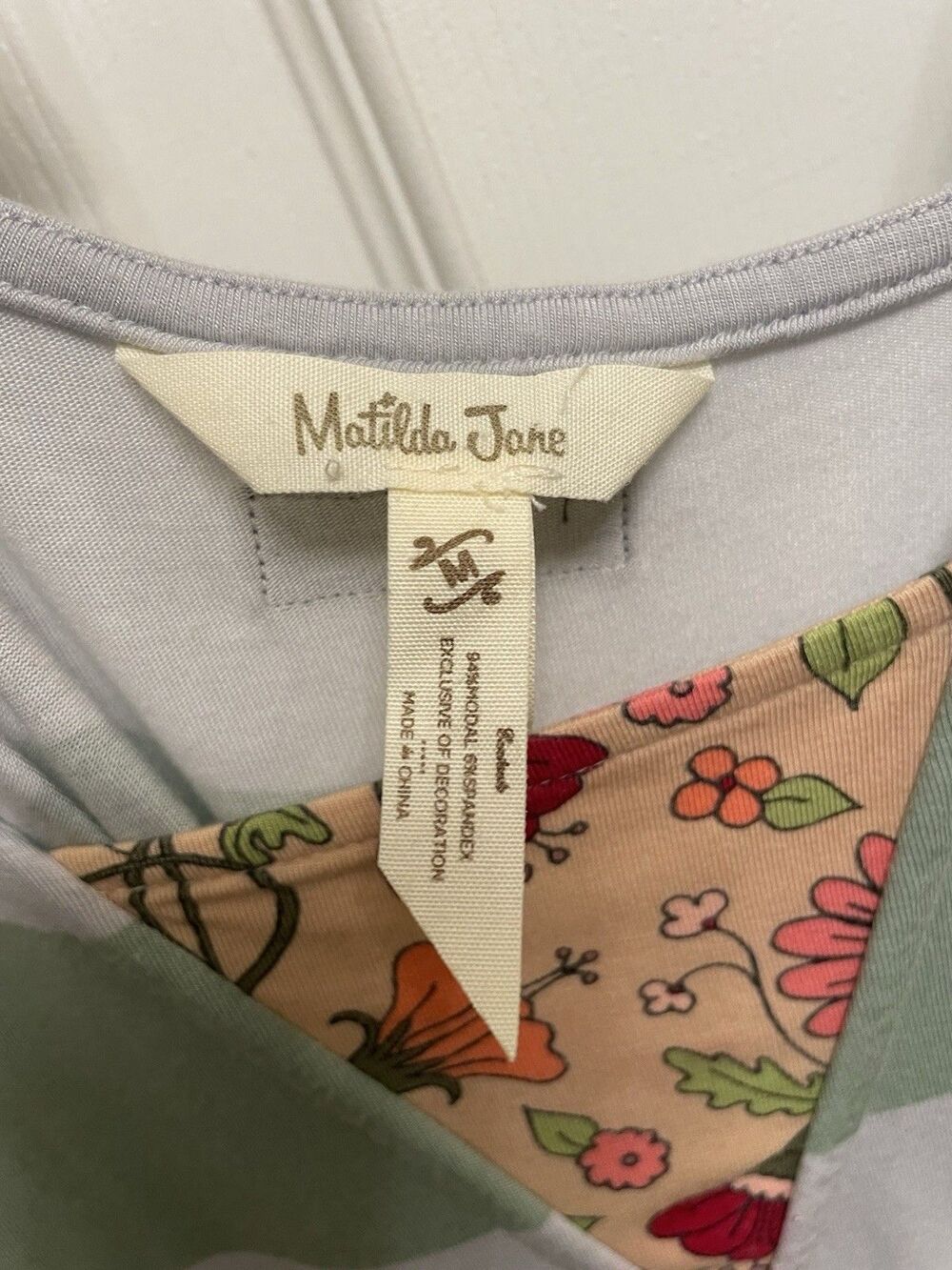 Matilda Jane M Seaside Afternoon Maxi Dress Mint Stripe Floral - Picture 4 of 6